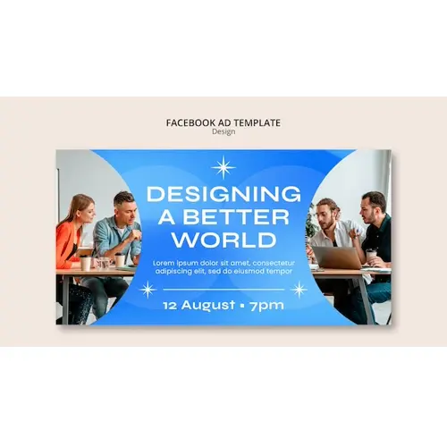 Design strategy facebook template