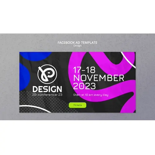 Design strategy facebook template