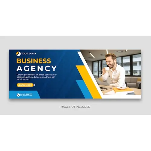 Digital agency Facebook timeline cover banner template