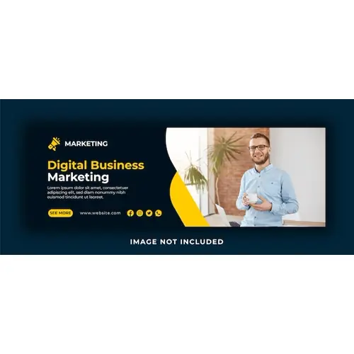 Digital business marketing facebook cover and web banner design