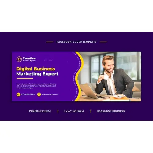 Digital business marketing promotion corporate facebook cover and social media cover design
