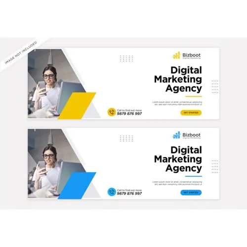 Digital business marketing promotion Facebook cover template