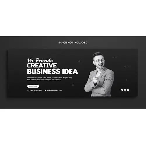 Digital business marketing promotion timeline Corporate facebook cover and social media cover template