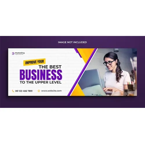 Digital business marketing promotion timeline facebook cover and social media cover template