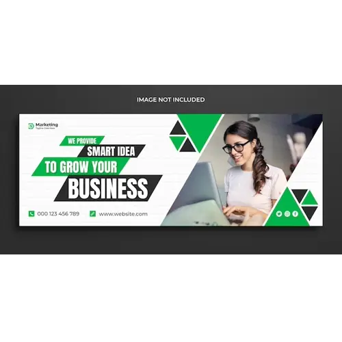 Digital business marketing promotion timeline facebook cover and social media cover template
