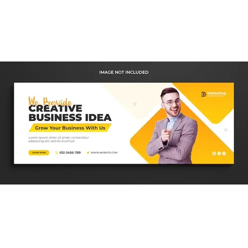 Digital business marketing promotion timeline facebook cover and social media cover template