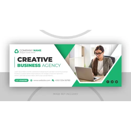 Digital business marketing promotion timeline facebook cover and social media cover template