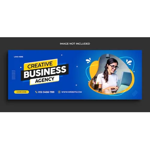 Digital business marketing promotion timeline facebook and social media cover template