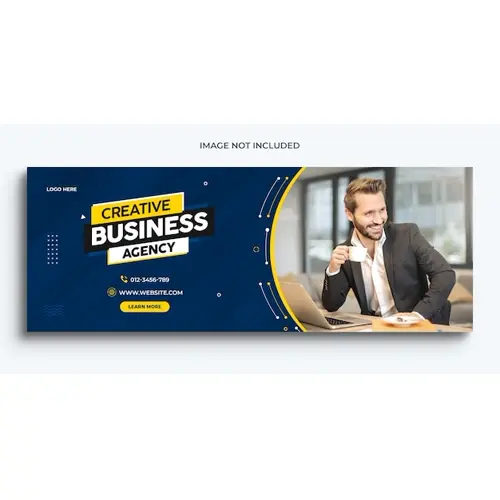 Digital business marketing promotion timeline facebook and social media cover template
