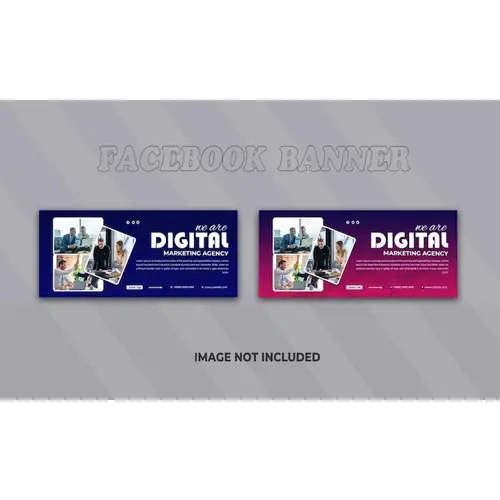 Digital marketing agency and corporate Facebook banner template