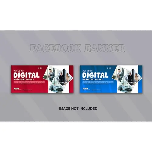 Digital marketing agency and corporate Facebook banner template