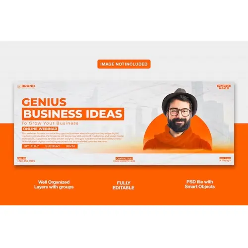 Digital marketing agency and corporate Facebook banner template