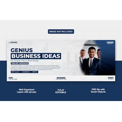 Digital marketing agency and corporate Facebook banner template