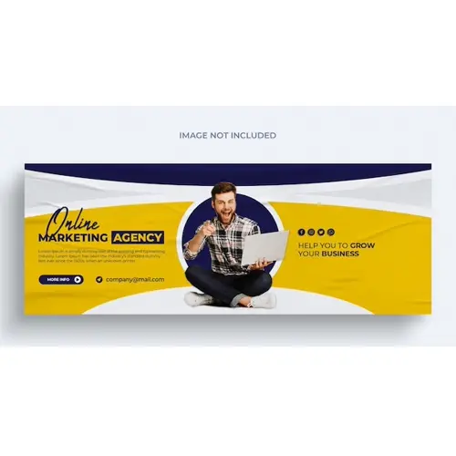 Digital marketing agency and corporate facebook cover and banner template