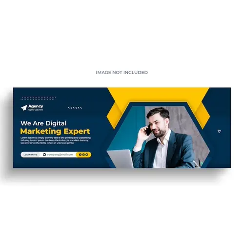 Digital marketing agency and corporate facebook cover and banner template