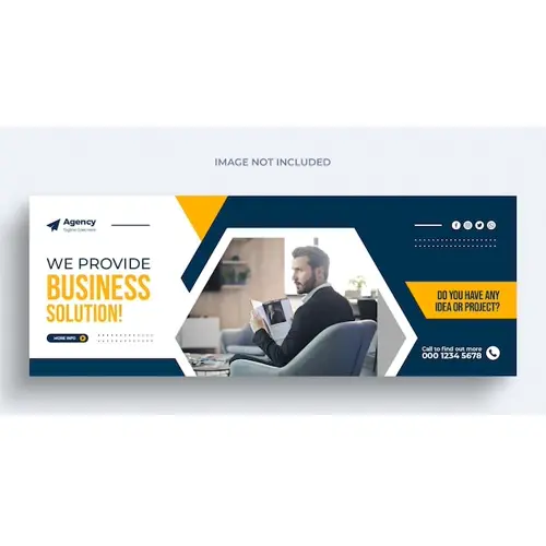 Digital marketing agency and corporate facebook cover and banner template