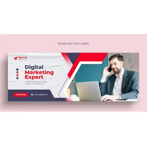 Digital marketing agency and corporate facebook cover and banner template