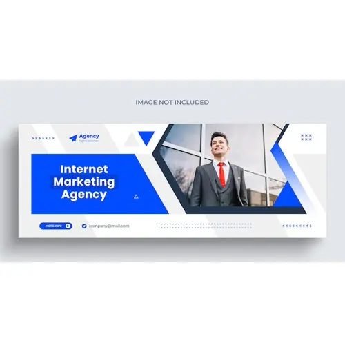 Digital marketing agency and corporate facebook cover and banner template
