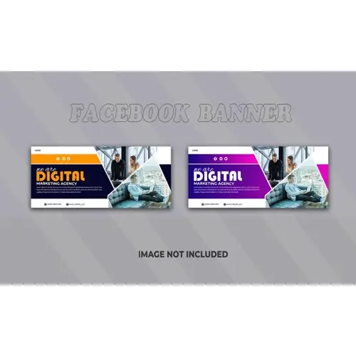 Digital marketing agency and corporate Facebook cover or banner template