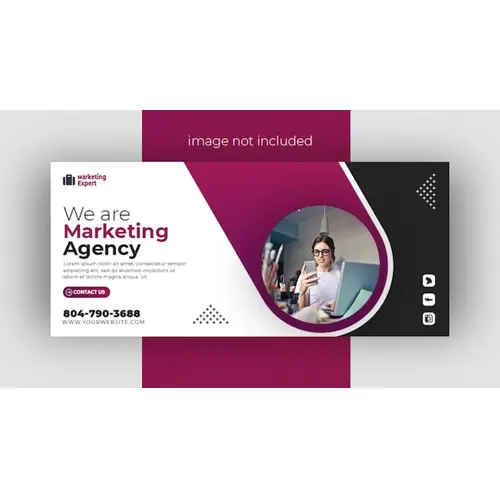 Digital marketing agency and corporate Facebook cover design template