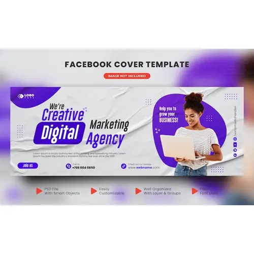 Digital marketing agency and corporate facebook cover design
