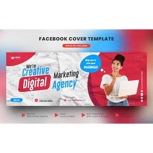 Digital marketing agency and corporate facebook cover design