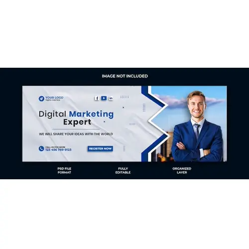 Digital marketing agency and corporate facebook cover post banner template design