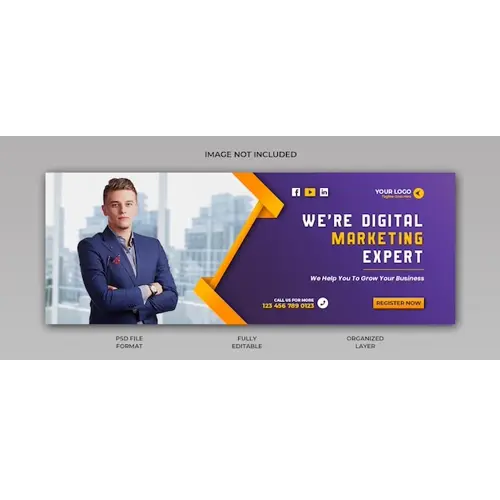 Digital marketing agency and corporate facebook cover post banner template design
