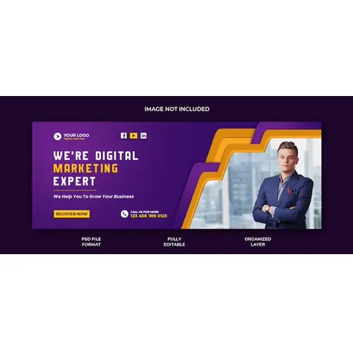 Digital marketing agency and corporate facebook cover post banner template design