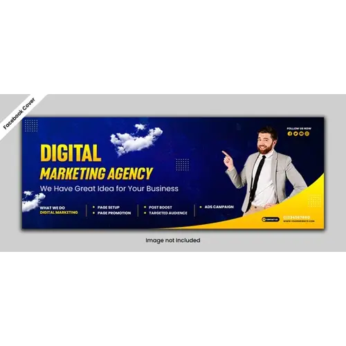 Digital marketing agency and corporate Facebook cover template design