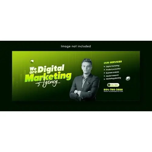 Digital marketing agency and corporate Facebook cover template design