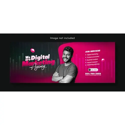 Digital marketing agency and corporate Facebook cover template design