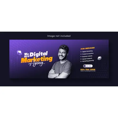 Digital marketing agency and corporate Facebook cover template design
