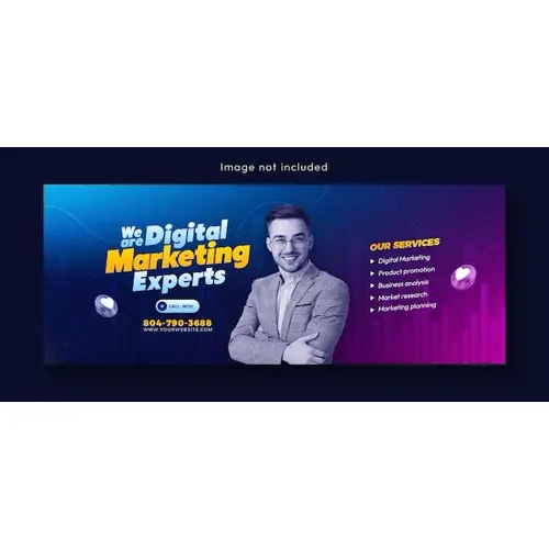 Digital marketing agency and corporate Facebook cover template design