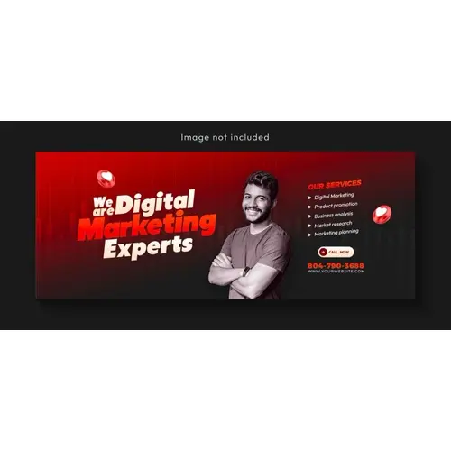 Digital marketing agency and corporate Facebook cover template design