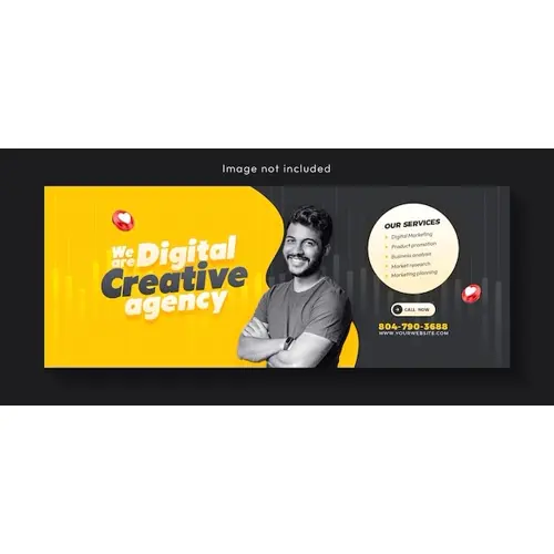 Digital marketing agency and corporate Facebook cover template design