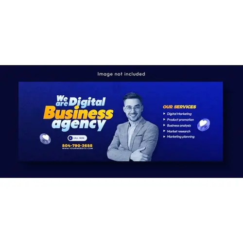 Digital marketing agency and corporate Facebook cover template design