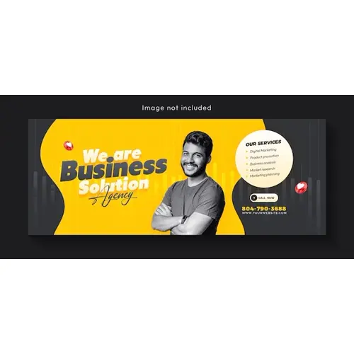 Digital marketing agency and corporate Facebook cover template design