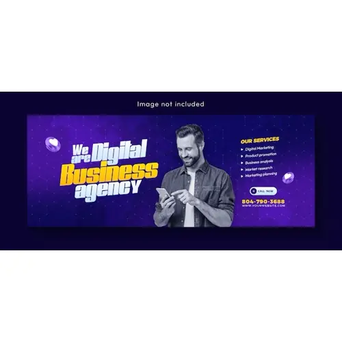 Digital marketing agency and corporate Facebook cover template design