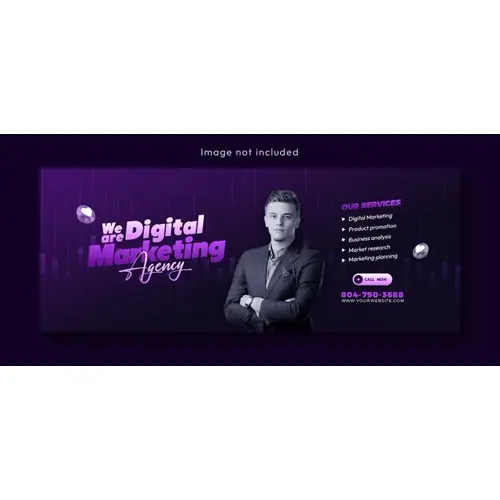 Digital marketing agency and corporate Facebook cover template design