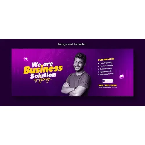 Digital marketing agency and corporate Facebook cover template design