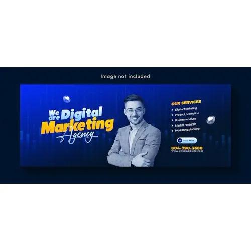 Digital marketing agency and corporate Facebook cover template design