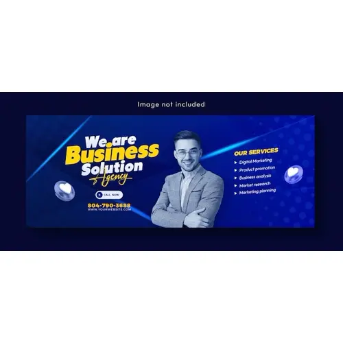 Digital marketing agency and corporate Facebook cover template design