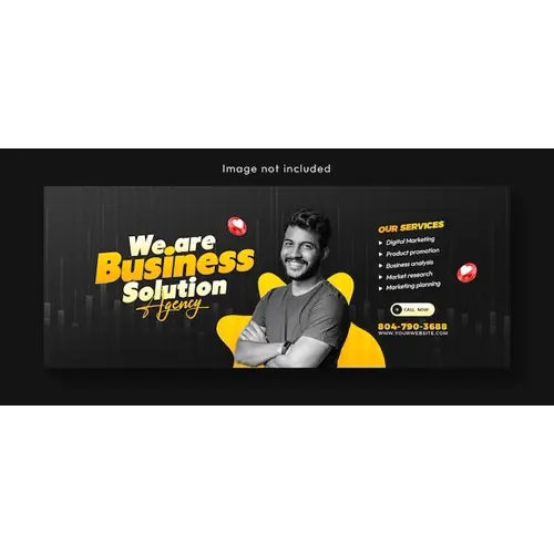 Digital marketing agency and corporate Facebook cover template design