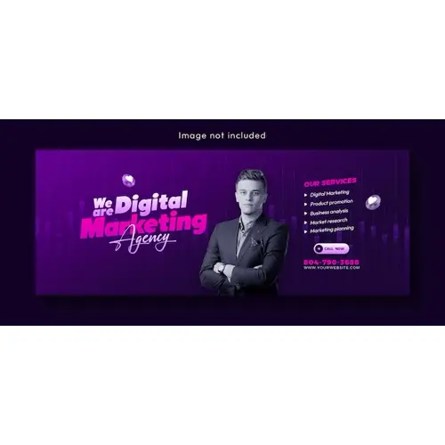 Digital marketing agency and corporate Facebook cover template design