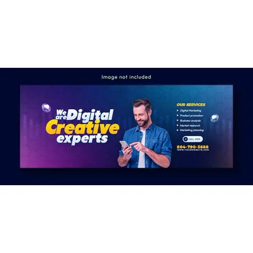 Digital marketing agency and corporate Facebook cover template design