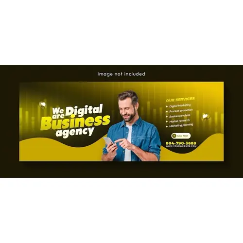 Digital marketing agency and corporate Facebook cover template design
