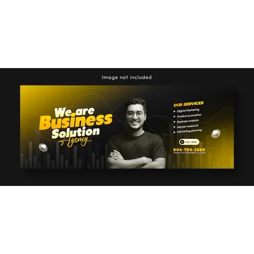 Digital marketing agency and corporate Facebook cover template design