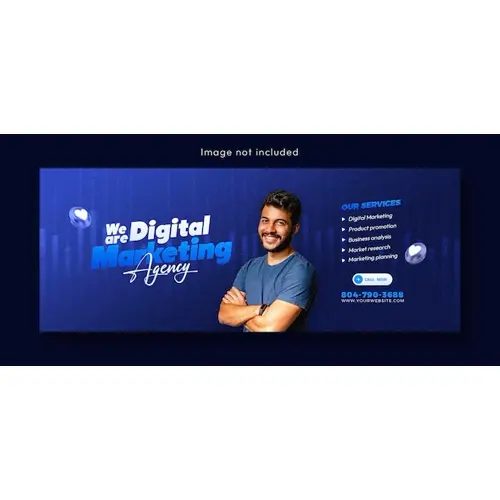 Digital marketing agency and corporate Facebook cover template design
