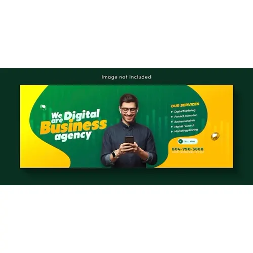 Digital marketing agency and corporate Facebook cover template design
